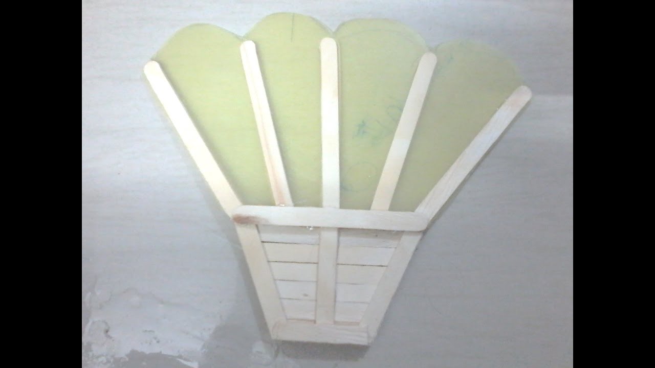 How to make hand fan using popsicle sticks / ice cream sticks useful