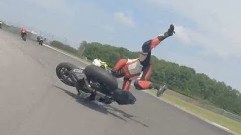 BMW S1000RR Highside Crash | Barber Motorsports Park