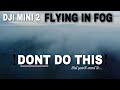 DJI MINI 2 | FLYING IN FOG I NEARLY LOST IT / DJI Fly 1.4.8