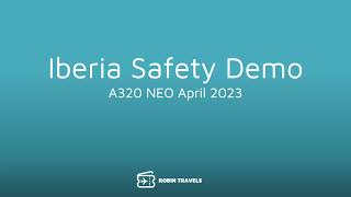 Iberia Safety Demo A320 Neo