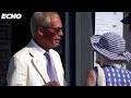 Farage CASTS his vote in a HISTORIC by-election as he goes HEAD-TO-HEAD with Count Binface.