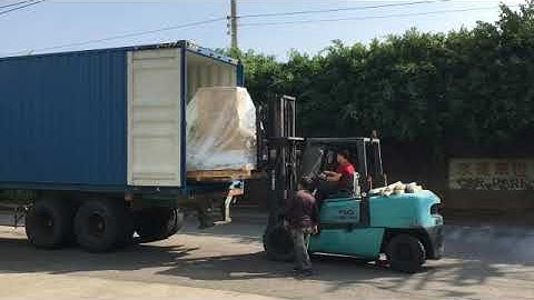 loading machine into container video