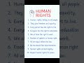 Human Rights 10 Lines Essay Easy English