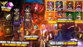 NOVO CALENDÁRIO SEMANAL, MEGA EVENTO DE HALLOWEEN 2022, CUBO E SKINS DE GRAÇA,DIAMANTE ROYALE E MAIS