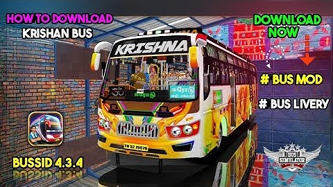 KIRSHNA BUS 💛MOD | KRISHNA BUS 🤯MOD FOR BUS SIMULATOR INDONESIA | KRISHAN BUS MOD PASSWORD IN TAMIL