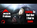 Some of the WORST Leaking EVER - MSR Zoic 2P Tent - Test Night