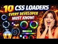 10 CSS Loaders Every Developer Must Know 😱🔥 | Part 1 #loaders #cssloader#webdevelopment #webdesign