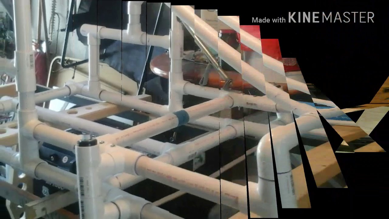 PVC quadracycle. A few construction pictures. YouTube