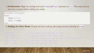 Solving the nil pointer Problem in Pascal for Linked Lists