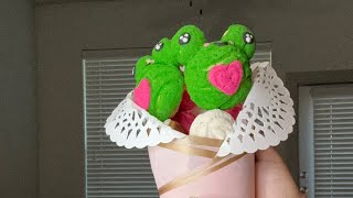 How to wrap a concha bouquet, cute and delicious frog conchas| Pan Dulce, Conchas Mexicanas