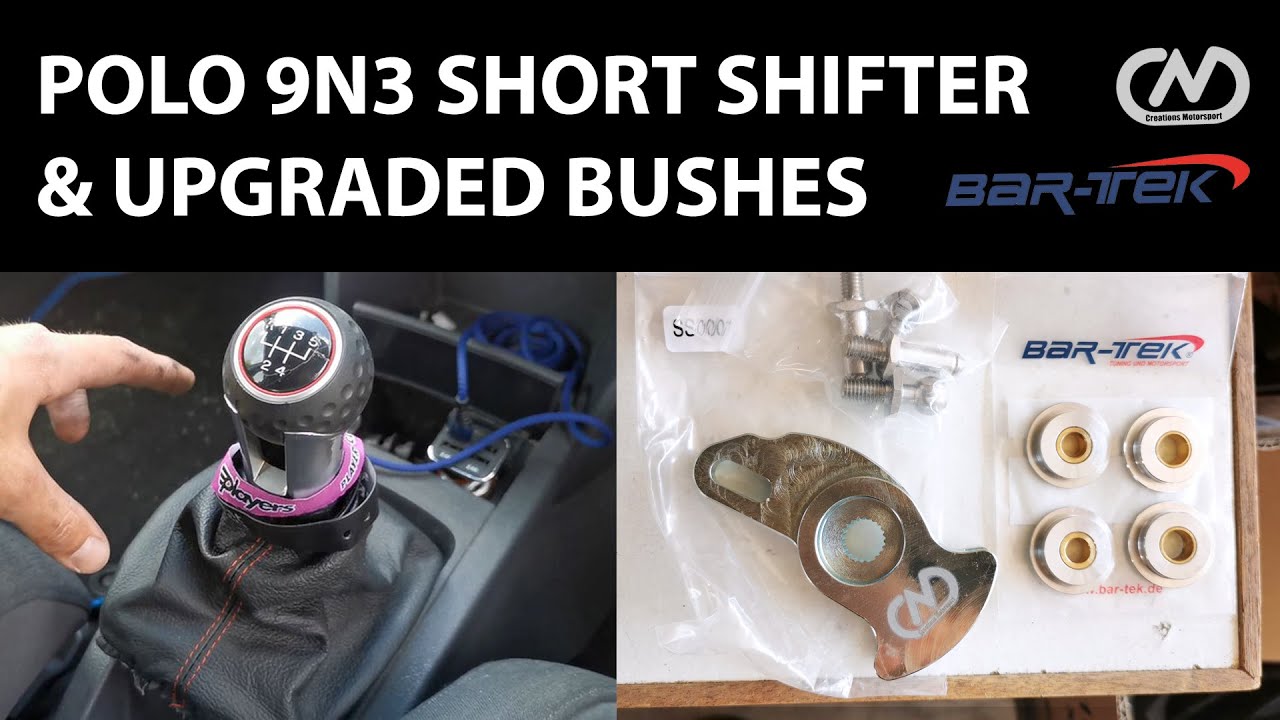 Polo 9n3 short shifter install & upgraded shifter bushes YouTube