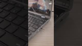 Parents are being warned about students setting fire to laptops.