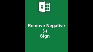 Famous Remove or Convert negative (-) sign from value in excel Profile