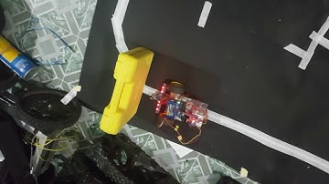Line tracking with obstacle sensing robot "Nepali Robot and Nepali Robotics"