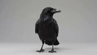 Crow 3D Model | Rigged & Animated Game Ready | Urban & Park Animals Pack screenshot 3