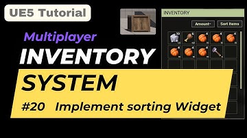 Implement items sorting Widget #20 | Multiplayer Inventory System in Unreal Engine 5