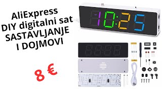 DIY digitalni RGB sat *SASTAVLJANJE* odlično za zabavu i učenje