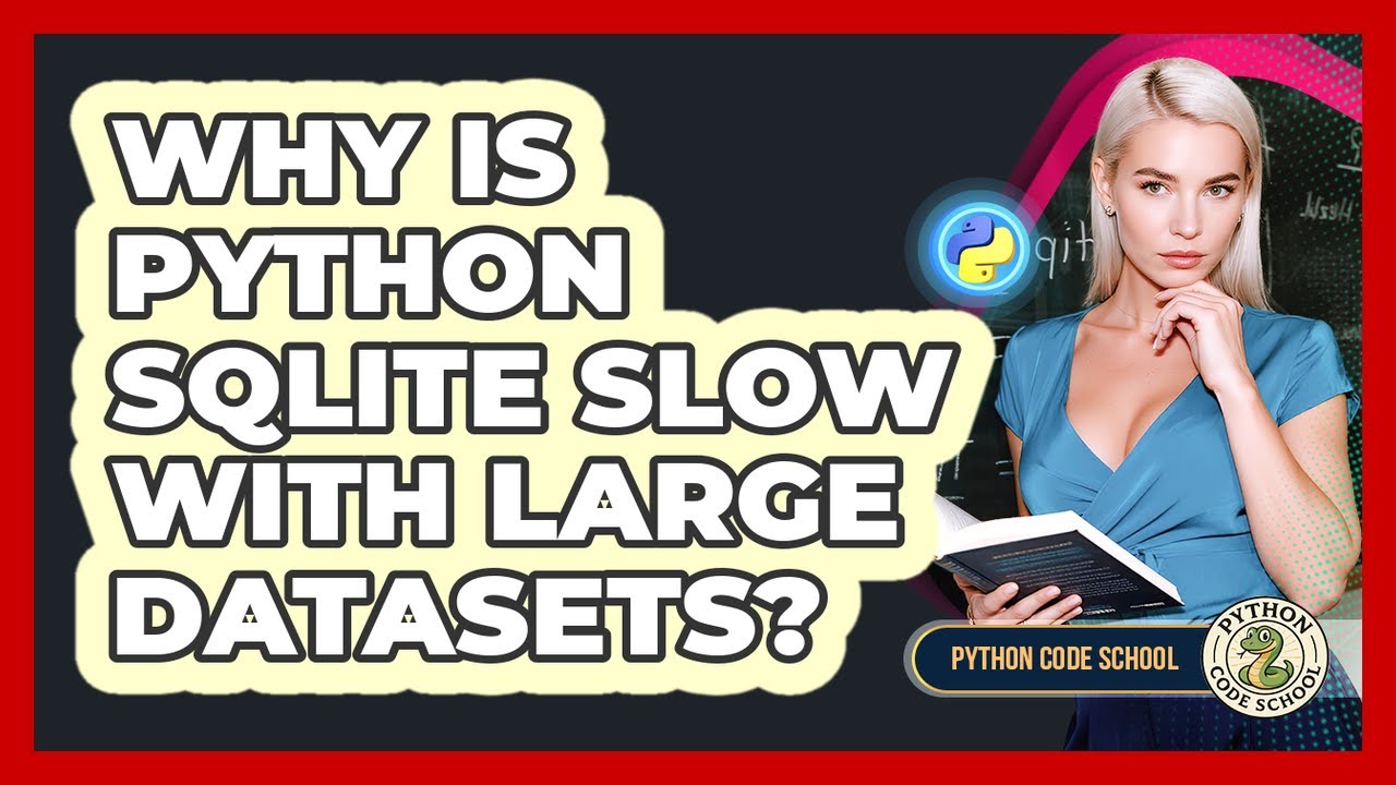 Why Is Python SQLite Slow With Large Datasets? - Python Code School ...