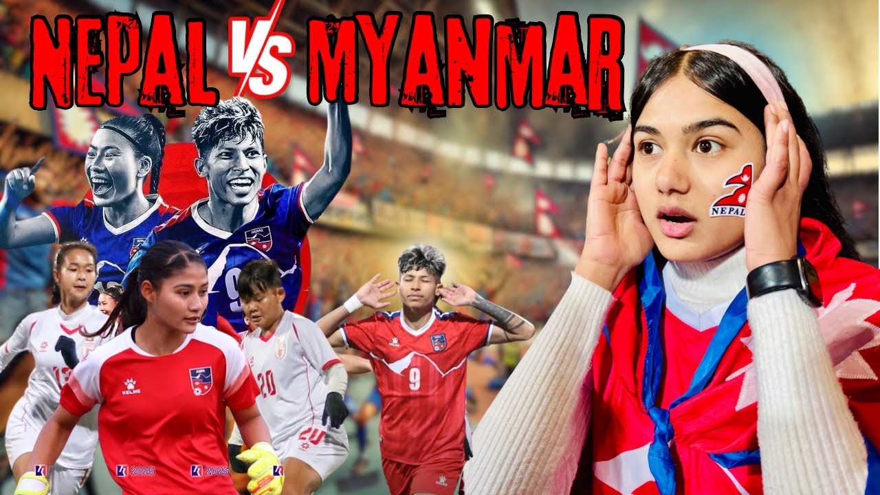 Nepal vs Myanmar🔥 | Thrilling 2-2 Draw! Fans Go Crazy at Home Ground! | Women's Championship