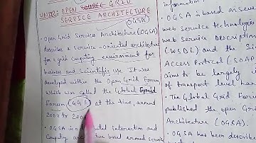 Part-15: Open Grid Service Architecture (OGSA)