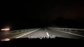 Testing the 2020 BMW G11 750i xDrive laser lights