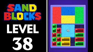 Sand Blocks: Drop Puzzle Level 38 Walkthrough 