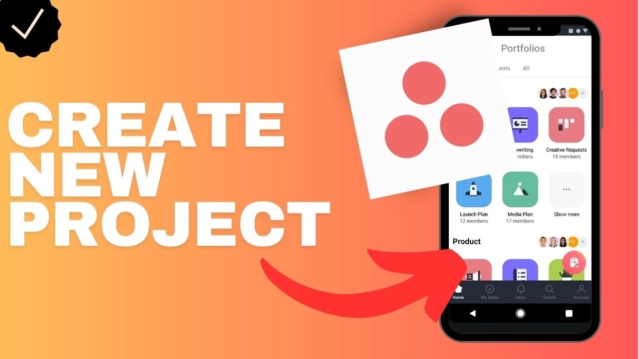 How to create a new project in the Asana app? - YouTube