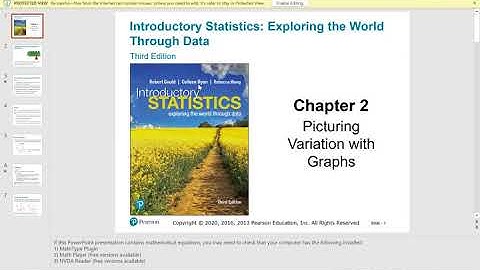 Introduction Statistic chapter 2: 2.3, 2.4,2.5 Pearson 3 edition