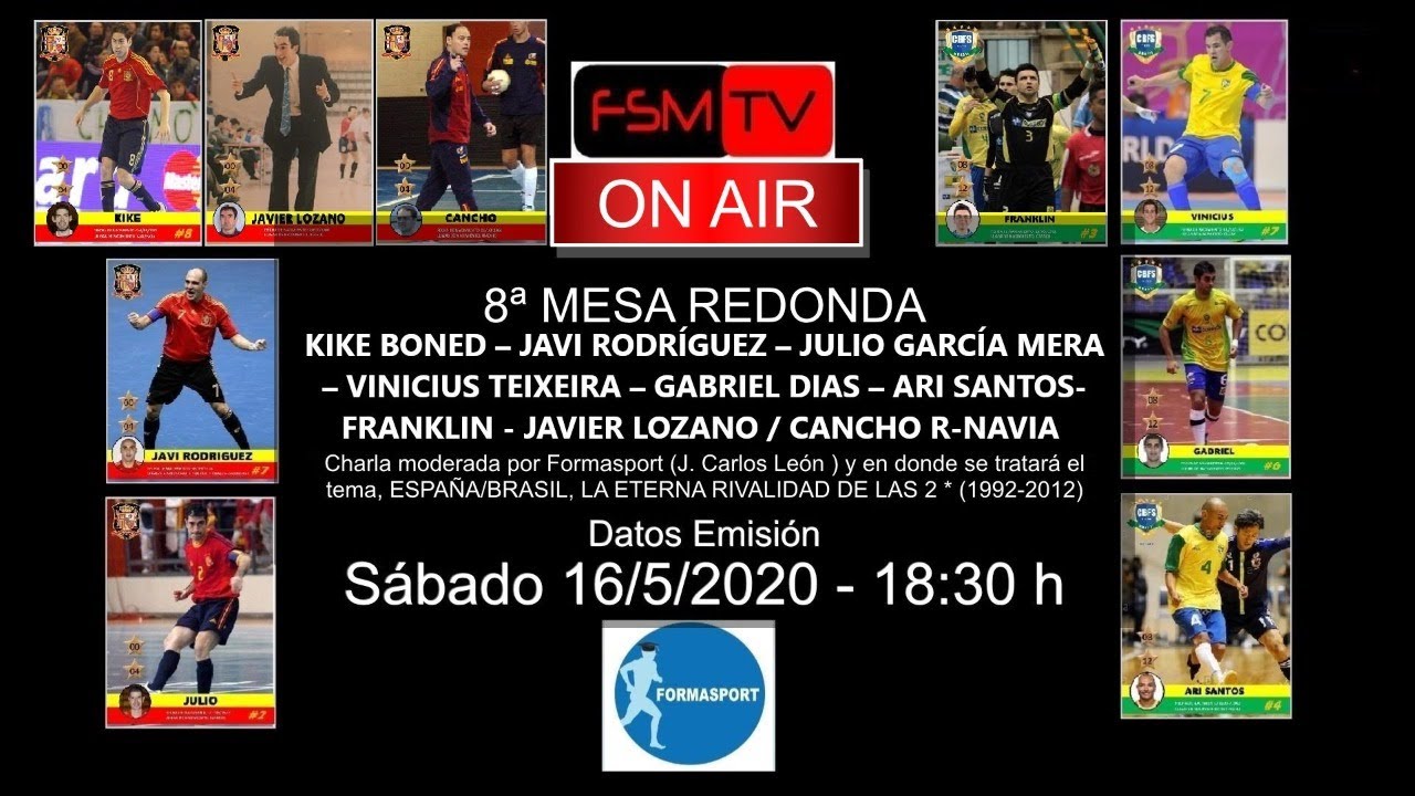 44ª -EXPOSICIÓN- 8ª MESA REDONDA -   España/Brasil, La eterna rivalidad  de las 2 Es. ( 1992-2012 )