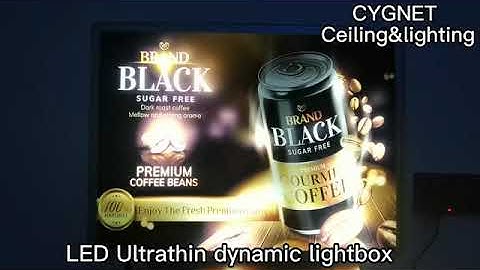 LED ultrathin animation light box, motion animation dynamic lightbox