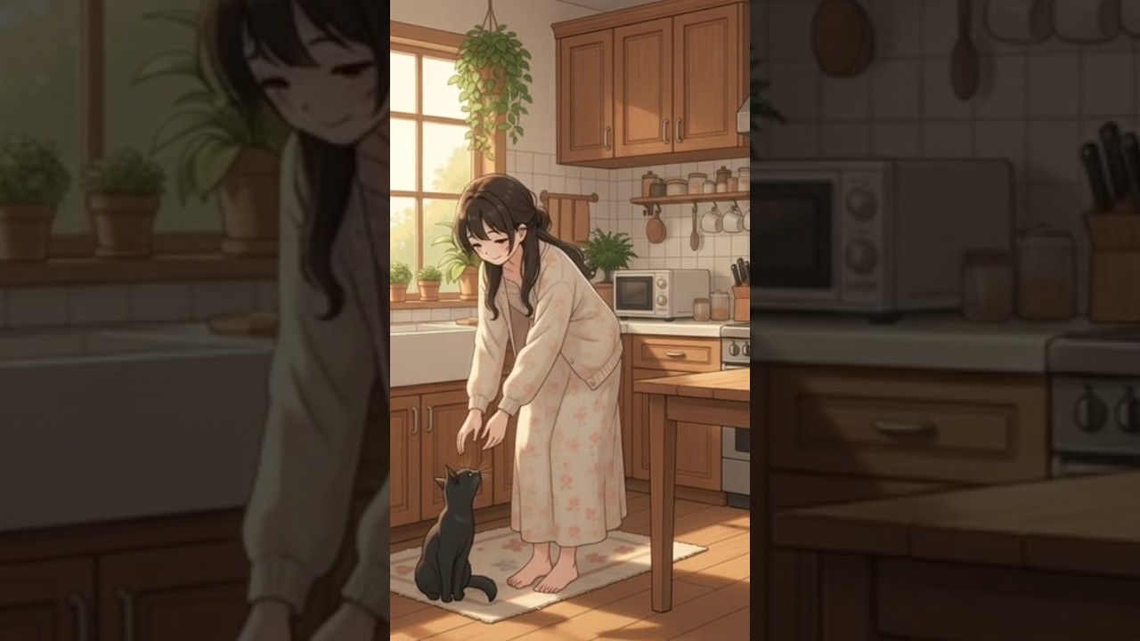 Cozy Morning Routine Ambience ☕🌧️ | No Talking | Soft Anime Aesthetic 