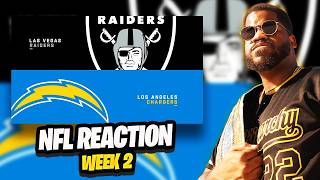 IS THIS THE WEST | Las Vegas Raiders vs Los Angeles Chargers | Week 2 NFL Highlights REACTION