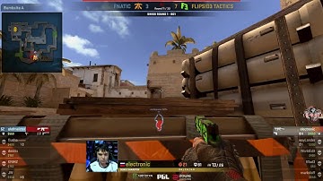 electronic 1v4 clutch vs fnatic [ PGL Major Krakow 2017 ]