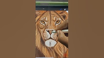 “Realistic Lion Drawing in Procreate | Digital Art Time-Lapse PART 4"