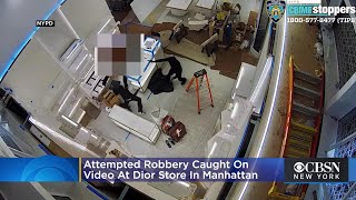 Attempted Robbery Caught On Video At Dior Store In Manhattan