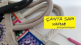 Spiral Çanta Sapı Örgü Çanta Sapı Kordon Çanta Sapı Örgü Çanta Sapı Örme Crochet Spiral Rope