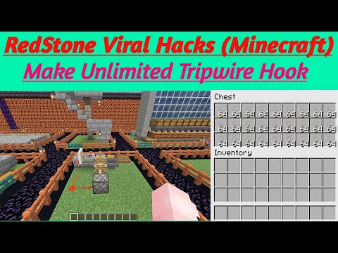RedStone Viral Hacks. How To Make Unlimited Tripwire Hook Farm In Minecraft. Crangy