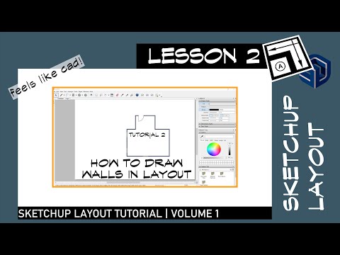 Sketchup Layout 2 - How to Create Exterior Walls