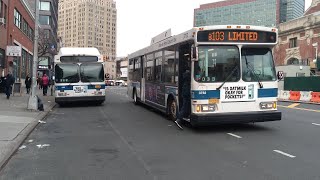 MTA Bus: Orion VII Old Gen Hybrids #3703 & #3782 on the B103