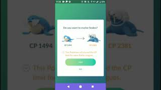EVOLVING HIGH CP SPHEAL INTO WALREIN READY FOR ULTRA LEAGUE OF POKÉMON GO | GO BATTLE LEAGUE.