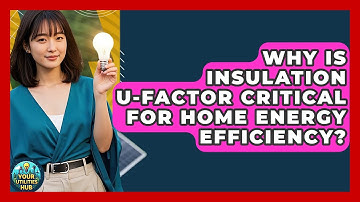 Why Is Insulation U-factor Critical For Home Energy Efficiency? - Your Utilities Hub