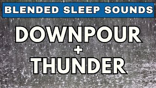 Drenching Rain & Echoing Thunder  | 10-hour Black Screen