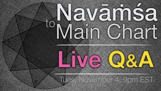 Navamsha to Main Chart, Live Q & A