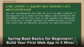 Java Spring Boot Basics for Beginners! 🚀 Build Your First Web App in 5 Mins! 💡