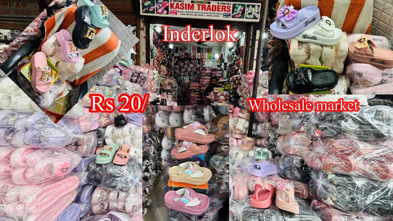 Footwar market, Chappal market wholesale indralok, Delhi ladies flip lock crocs, all ladies ￼￼￼￼￼