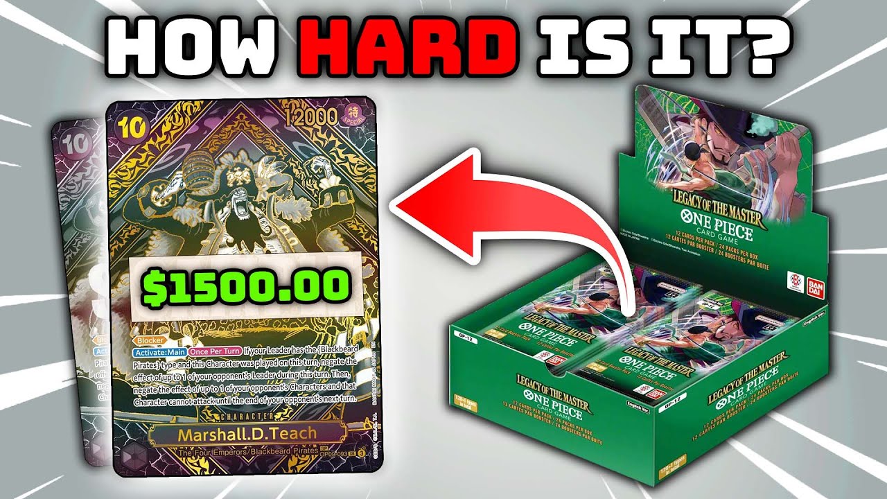 How DIFFICULT Is It To Pull The Gold Blackbeard SP or Manga Rare