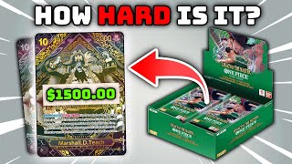 How DIFFICULT Is It To Pull The Gold Blackbeard SP or Manga Rare Card in OP-12? (One Piece TCG)