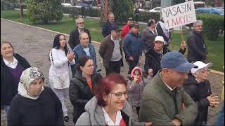 ( BES-SEN ) Bağımsız Emekliler Sendikası ve Emekli Meclisleri Sendikası birlikte1 Mayıs mitinginde.