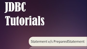 Difference between Statement snd PreparedStatement in JDBC