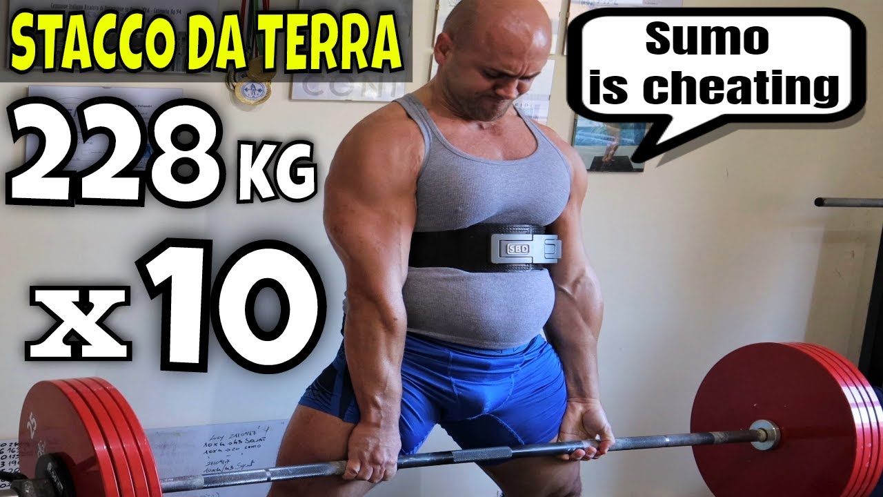 228 KG X 10 STACCO DA TERRA Ho Provato A Fare 10 Ripetizioni Con 